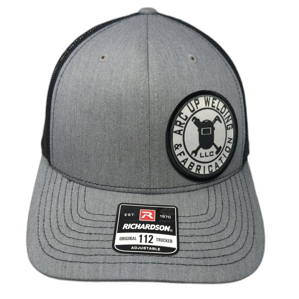 Richardson Trucker Hat Gray One Size Arc Up Welding Fabrication Patch Snapback